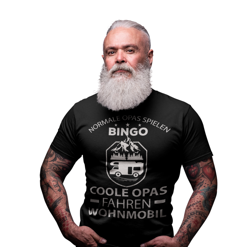 Camping T-Shirt "Normale Opas spielen Bingo"