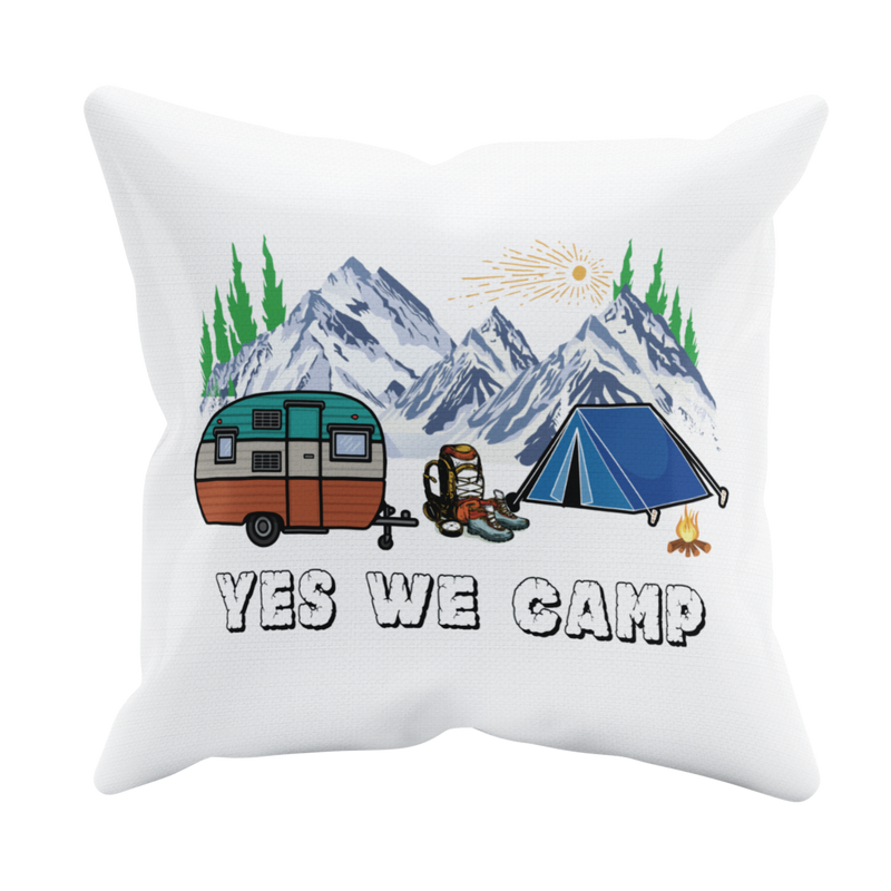 Camping Kissen "Yes we Camp" 40x40 cm