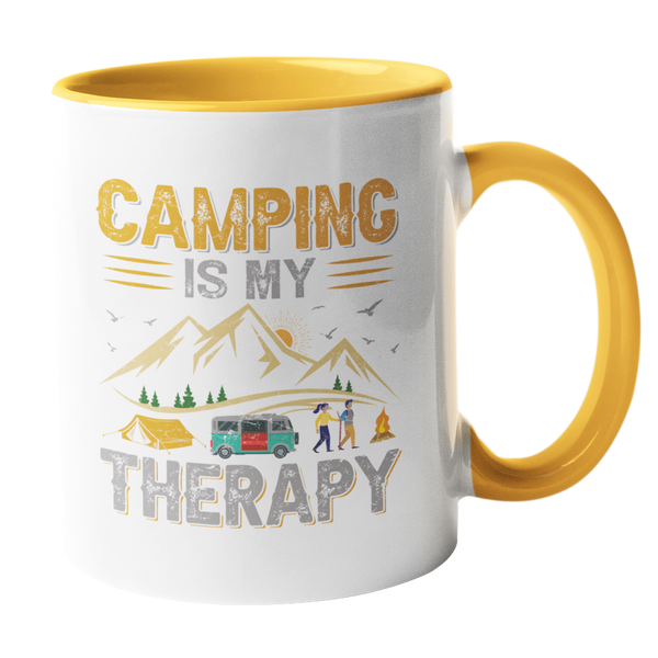 Camping-Tasse "Camping is my Therapy"