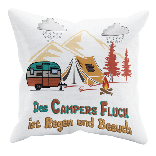 Camping Kissen "Des Campers Fluch"