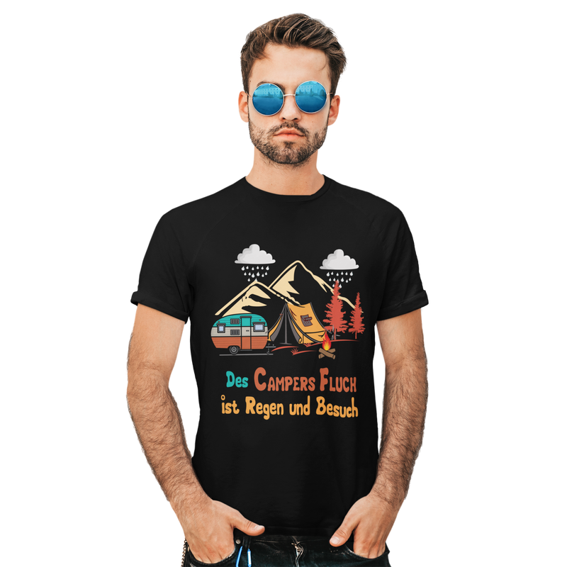 Camping T-Shirt "Des Campers Fluch"