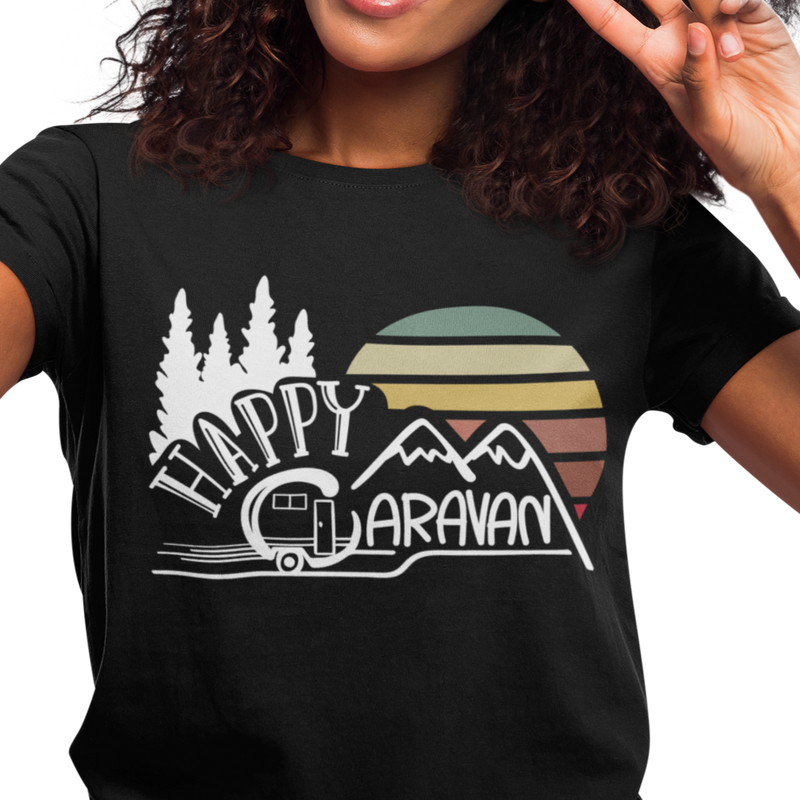 Camping T-Shirt "Happy Caravan"