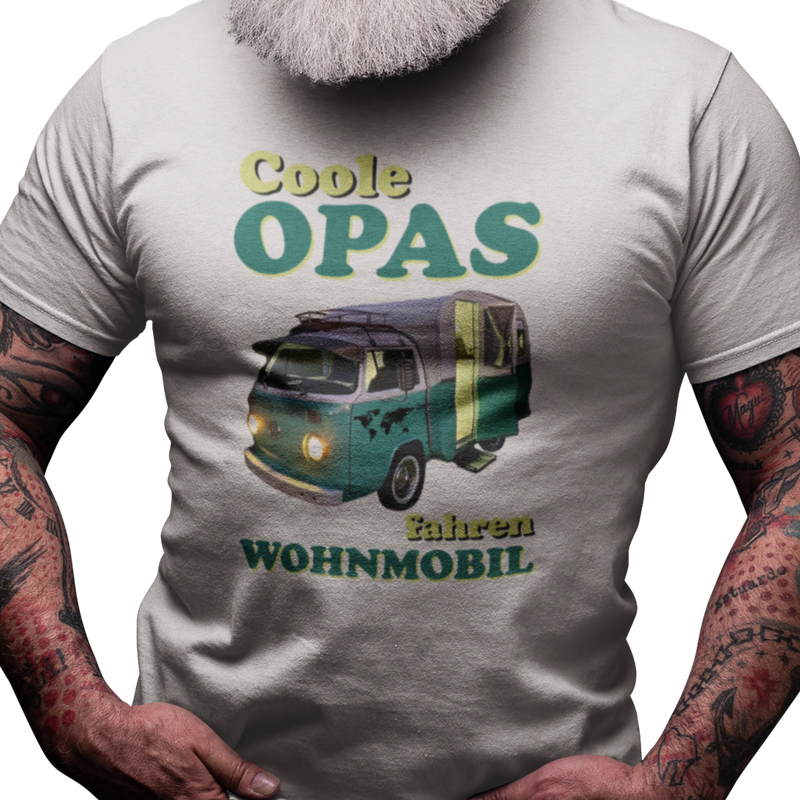 Camping T-Shirt "Coole Opas fahren Wohnmobil"