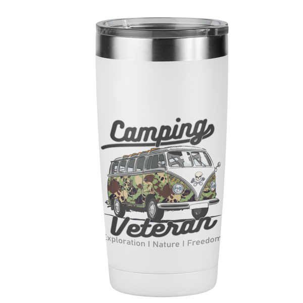 Edelstahl Trinkbecher "Camping Veteran" 420 ml