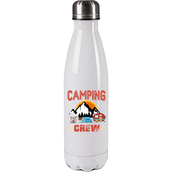 Edelstahl Trinkflasche "Camping Crew" 500ml