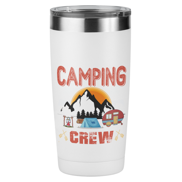 Edelstahl Trinkbecher "Camping Crew" 420 ml