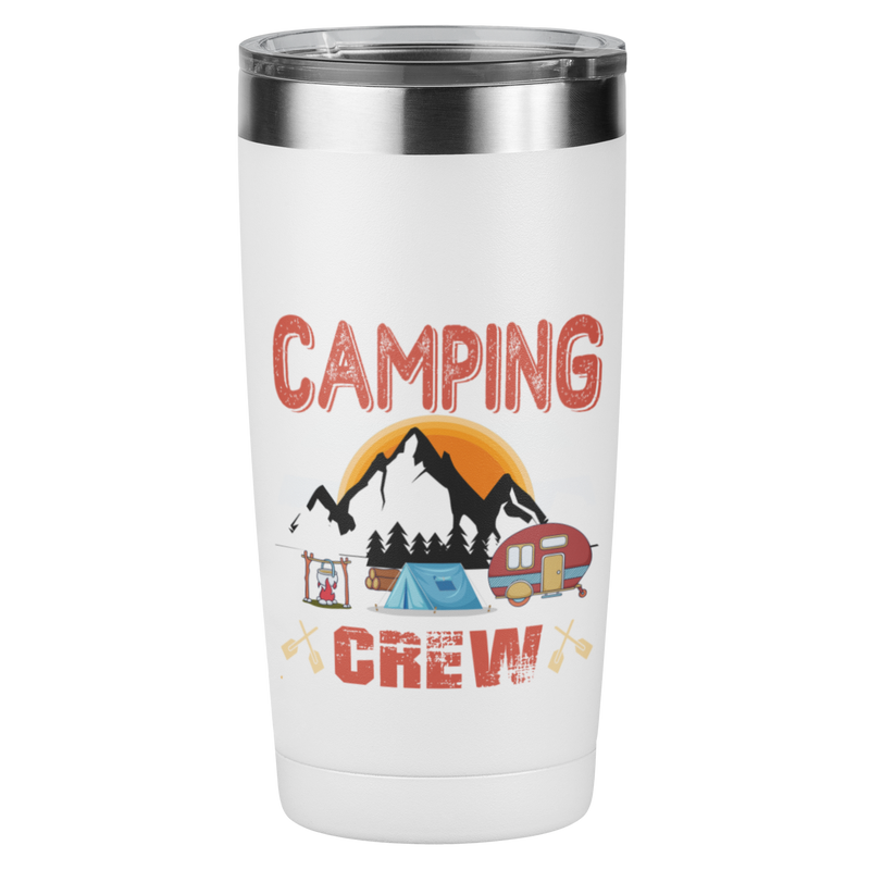 Edelstahl Trinkbecher "Camping Crew" 420 ml