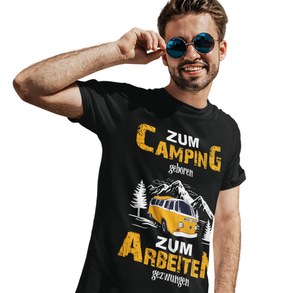 Camping T-Shirt "Zum Camping geboren"