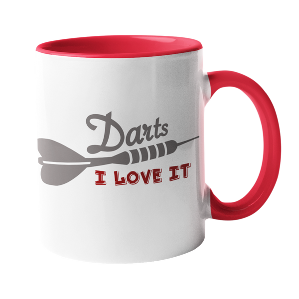 Darts Tasse "Darts - I love it"