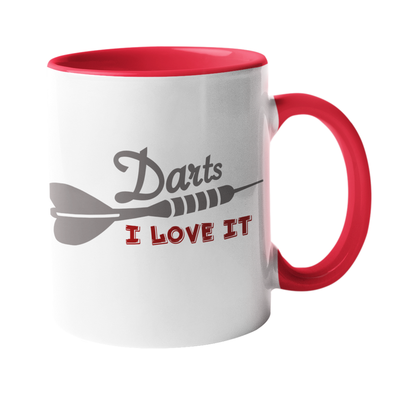 Darts Tasse "Darts - I love it"