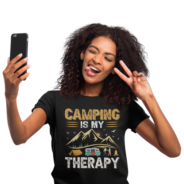 Camping T-Shirt "Camping is my Therapy"