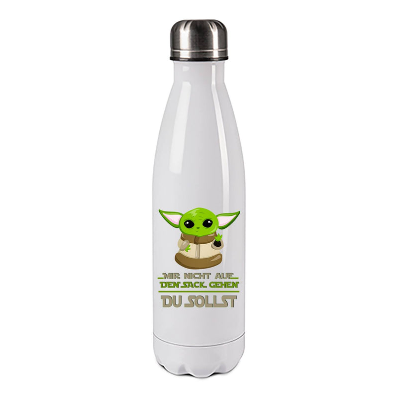 Edelstahl-Thermoflasche "Du nicht auf den Sack gehen - Du sollst!" 500 ml